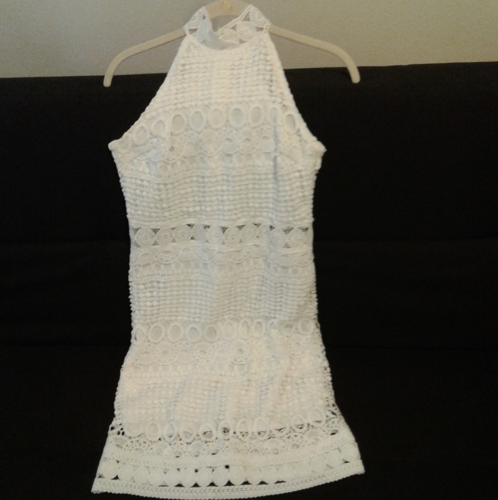 Cute white lace summer dress